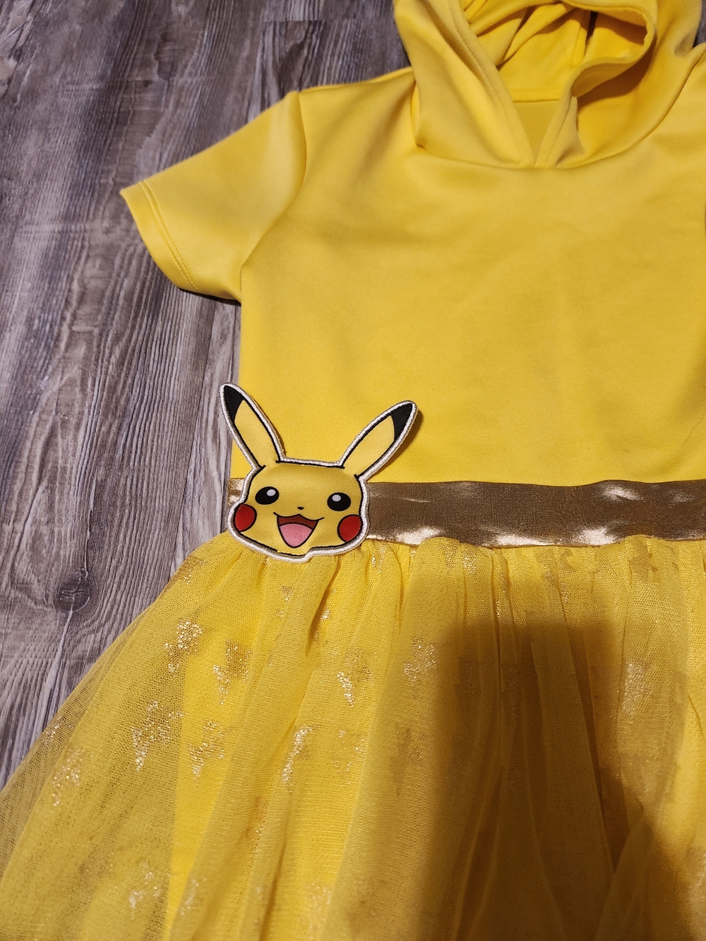 Pokemon Yellow Pikachu Hooded Tulle Dress Costume - Picture 2 of 4